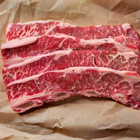 Flanken Ribs- Grass Finished (Sliced Beef Short Ribs)